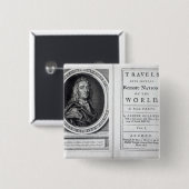 Jonathan Swift 1726年著「Gulliver旅行」の 缶バッジ (正面&裏面)