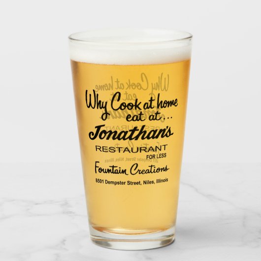 Jonathan's Restaurant, Niles, IL タンブラーグラス (ドリンク正面)
