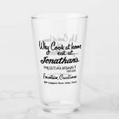Jonathan's Restaurant, Niles, IL タンブラーグラス (正面)