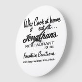 Jonathan's Restaurant, Niles, IL ラージ壁時計 (傾斜)