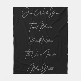 Jone Waste Yore Toye Mome Wood Wall Art フリースブランケット