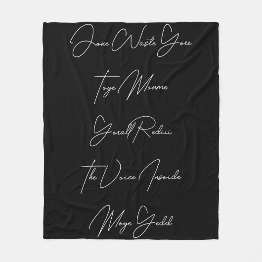 Jone Waste Yore Toye Mome Wood Wall Art フリースブランケット (正面)