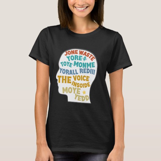 Jone Waste Yore Toye Pomme おもしろいthe voice Yorall Tシャツ (正面)