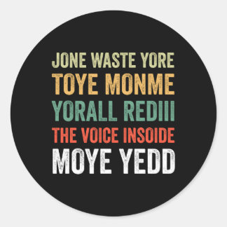 Jone Waste Yore Toye Pomme Yall Rediii ラウンドシール