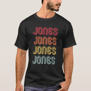 JONESギフト姓おもしろいレトロヴィンテージ80s誕生日 Tシャツ