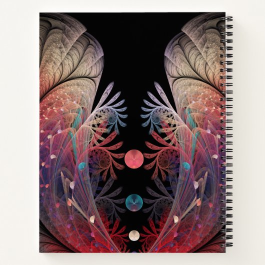 Jonglage抽象芸術モダンファンタジーフラクタル美術名 ノートブック (裏面)