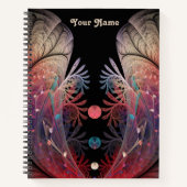 Jonglage抽象芸術モダンファンタジーフラクタル美術名 ノートブック (正面)