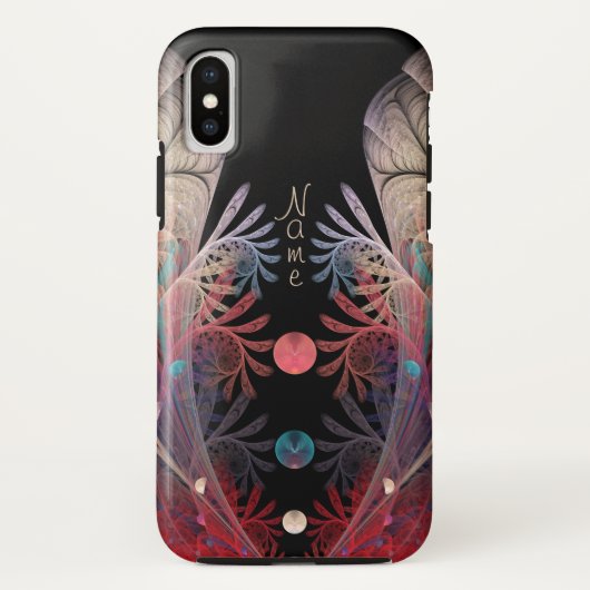 Jonglage抽象芸術モダンファンタジーフラクタル美術名 Case-Mate iPhoneケース (裏面)