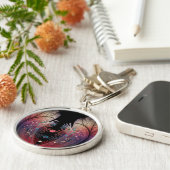 Jonglage抽象芸術モダンファンタジーFractal Art キーホルダー (側面)