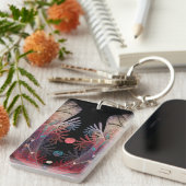 Jonglage Abstract Modern Fantasy Fractal Art キーホルダー (正面右)