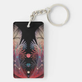 Jonglage Abstract Modern Fantasy Fractal Art キーホルダー (裏面)