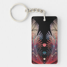 Jonglage Abstract Modern Fantasy Fractal Art キーホルダー