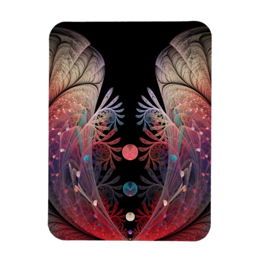 Jonglage Abstract Modern Fantasy Fractal Art マグネット (縦)