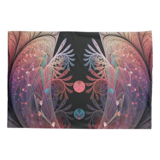 Jonglage Abstract Modern Fantasy Fractal Art 枕カバー (裏面)