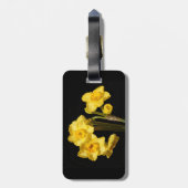 Jonquilフラワーズラゲッジタグ ラゲッジタグ (裏面縦)