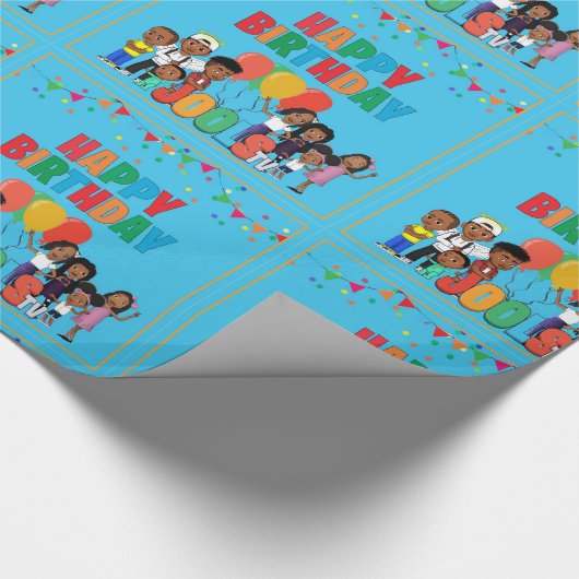 JOOLS TVブルー®️ラッピング紙 ラッピングペーパー (角)