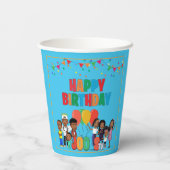 JOOLS TVブルー®️8オズ紙カップ 紙コップ (裏面)