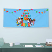 JOOLS TV青い®️水平バナー 横断幕 (トレードショー)