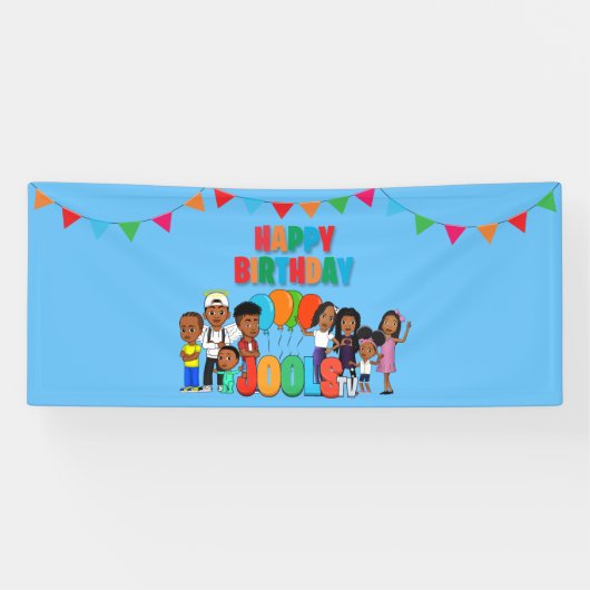 JOOLS TV青い®️水平バナー 横断幕 (横)