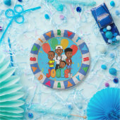 JOOLS TV ®️ Blue 7のデザートプレート ペーパープレート (パーティー)