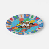 JOOLS TV ®️ Blue 7のデザートプレート ペーパープレート (アングル)