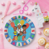 JOOLS TV ®️ Blue 9のラウンド紙プレート ペーパープレート (パーティー)