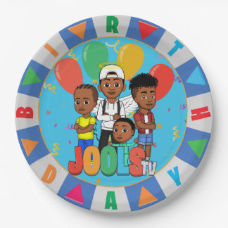 JOOLS TV ®️ Blue 9のラウンド紙プレート ペーパープレート