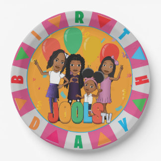 JOOLS TV ®️ Pink 9インラウンド紙プレート ペーパープレート