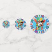 JOOLST TVブルー®️テーブル60 pc紙吹雪 コンフェッティ (正面)