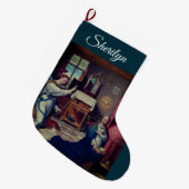 Joos van Cleveによる受胎告知: ラージクリスマスストッキング (正面 (吊り時))