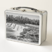 Joplin Grand滝概要グレースケール メタルランチボックス (正面)