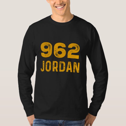 Jordan 962 T-Shirt Distressed Country Area Code Te Tシャツ (正面)