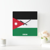 Jordan Flag Dazzling Patriotic スクエア壁時計 (ホーム)