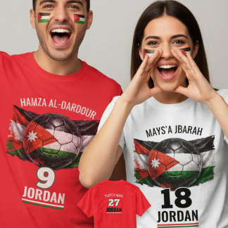 Jordan Football National Flag Heritage Soccer Ball Tシャツ