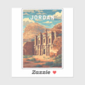 Jordan Illustration Travel Art Vintage シール (シート)