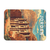 Jordan Illustration Travel Art Vintage マグネット (横)