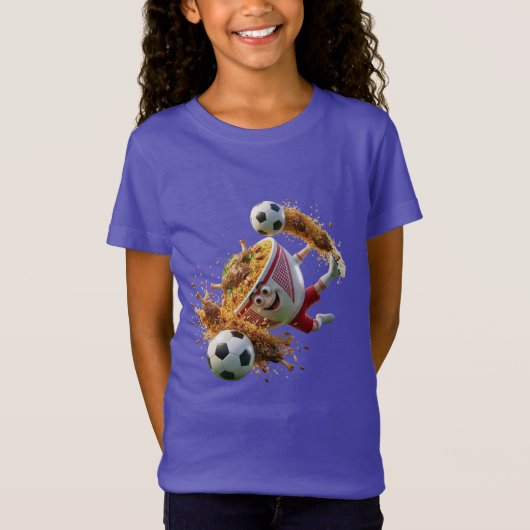 Jordan Mansaf Food Soccer Mascot T-Shirt - Group J Tシャツ (正面)
