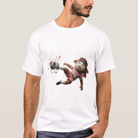Jordan Mansaf Soccer Mascot Football Fan Apparel Tシャツ (正面)