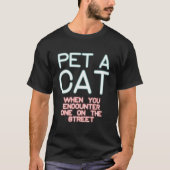 Jordan Peterson: Pet A Cat Tシャツ (正面)