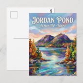 Jordan Pond, Acadia NP USA ポストカード (正面/裏面)