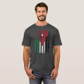 Jordan USA Flag 4th of July American Jordanian Tシャツ (正面フル)