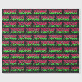 Jordan Vorname Name Graffiti red green ラッピングペーパー (フラット)