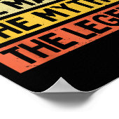 Jordy The Man The Myth The Legend Funny Personaliz ポスター (角)