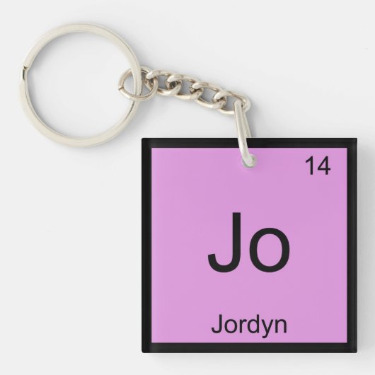 Jordyn 元素 化学 周期表 キーホルダー (正面)