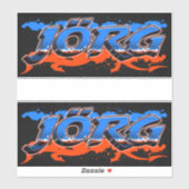 Jörg Vorname Name Graffiti Aufkleber Sticker シール (シート)