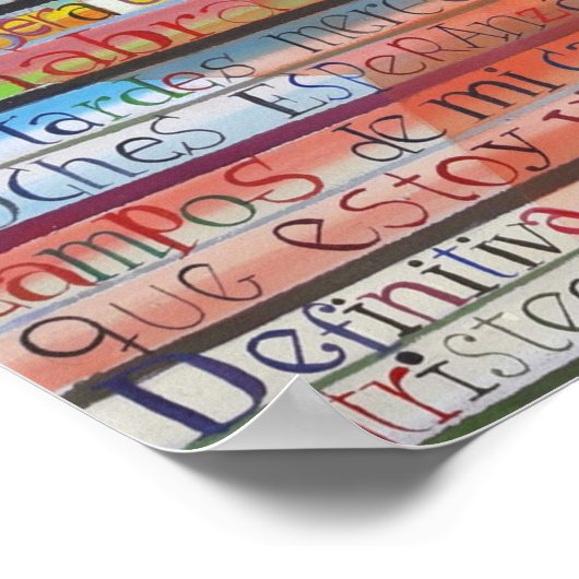 Jorge Luis Borgesの別れの詩 ポスター (角)