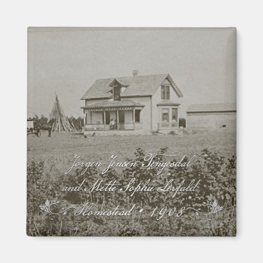 Jorgen & Sophie Tengesdal Homestead マグネット (正面)