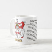 Jorgensen、起源、意味および頂上 コーヒーマグカップ (正面左)