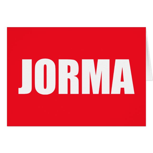 Jorma (正面横)