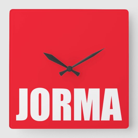 Jorma スクエア壁時計 (正面)